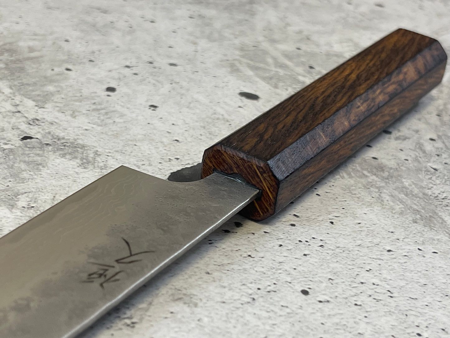 Tsunehisa 440c Damascus Nashiji  Sujihiki 240mm Oak Wood Handle - Made in Japan 🇯🇵