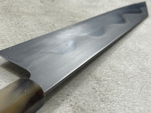 Load image into Gallery viewer, Keskin Migaki Kiritsuke 230mm Amboyna Burl &amp; Buffalo Horn with sheath