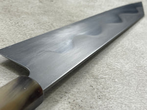 Keskin Migaki Kiritsuke 230mm Amboyna Burl & Buffalo Horn with sheath