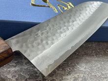 Load image into Gallery viewer, Masutani Kokuryu Tsutime Santoku 170mm  VG1 Steel Oak Handle