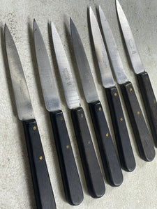 Vintage Sabatier Paring Knife Set 7x Made in France 🇫🇷 1917