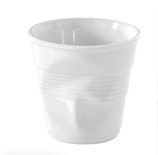 Revol Froissés Espresso Cup 80ml Set of 6 - White