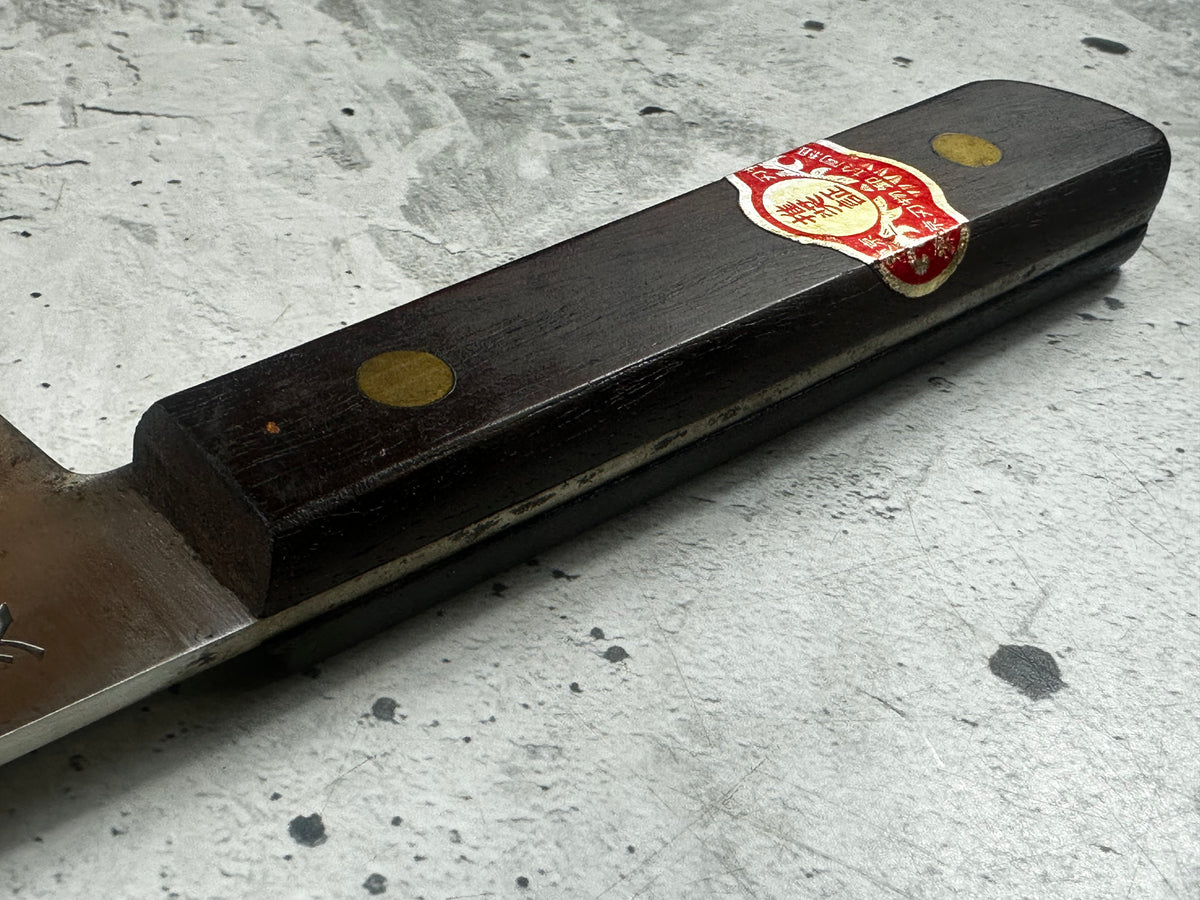 Vintage Minamoto Sukehisa Honesuki Knife 135mm Carbon Steel Wood Handle 2234