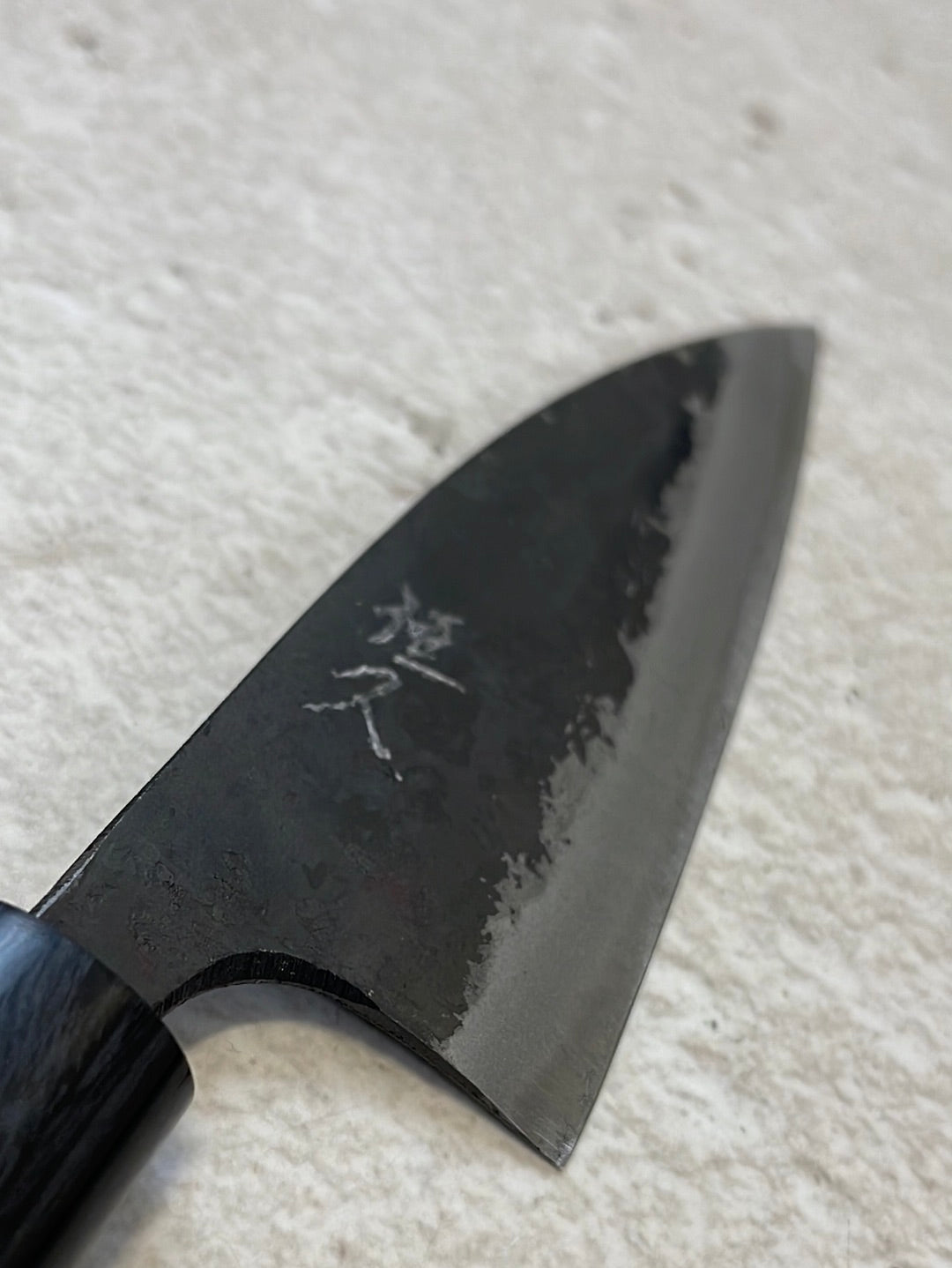Tsunehisa Shirogami Kurochi Finish Ko-Bocho Deba Knife 105mm - Made in Japan 🇯🇵
