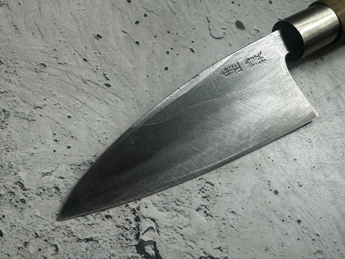 Vintage Kanemasa Carbon Steel Ko-Deba Knife 120mm 2327