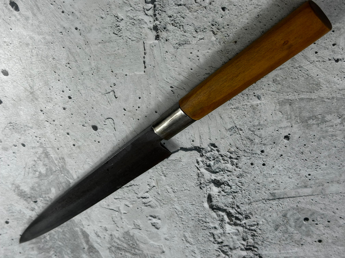Vintage Seki Magoroku Knife 200mm Carbon Steel Magnolia Wood Handle 2244