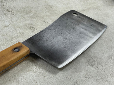Vintage  Butcher Cleaver Knife 200mm Carbon Steel Blade Made in USA 🇺🇸 1923