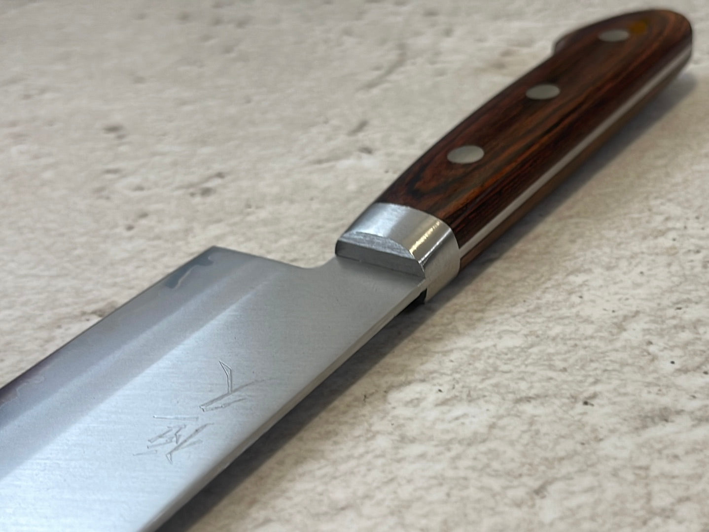 Tsunehisa VG1 Nakiri Knife 165mm  Brown Pakkawood Handle - Made in Japan 🇯🇵