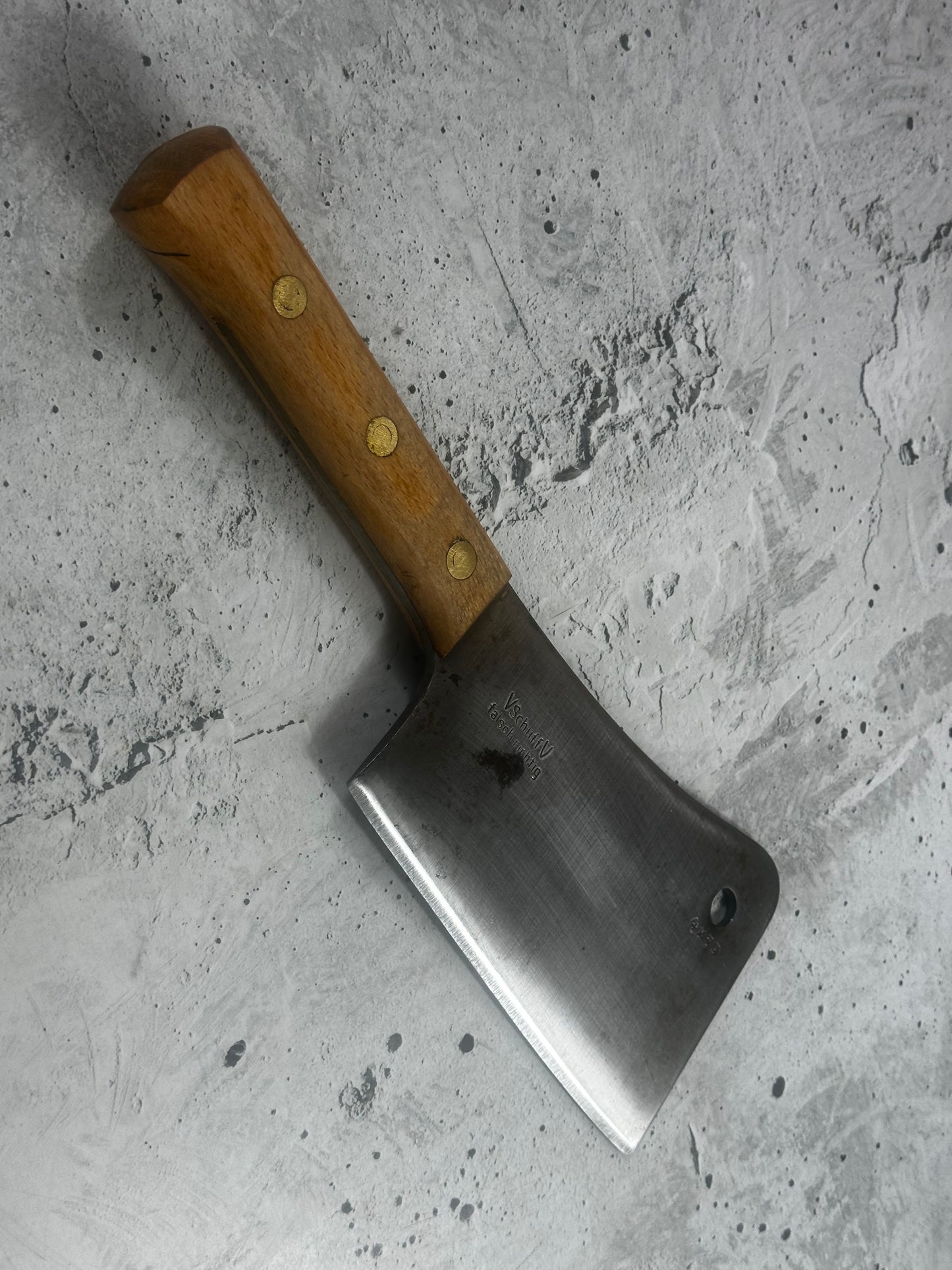 Vintage F. Dick Cleaver Knife 180mm  Carbon Steel Blade Made in USA 🇺🇸 1998