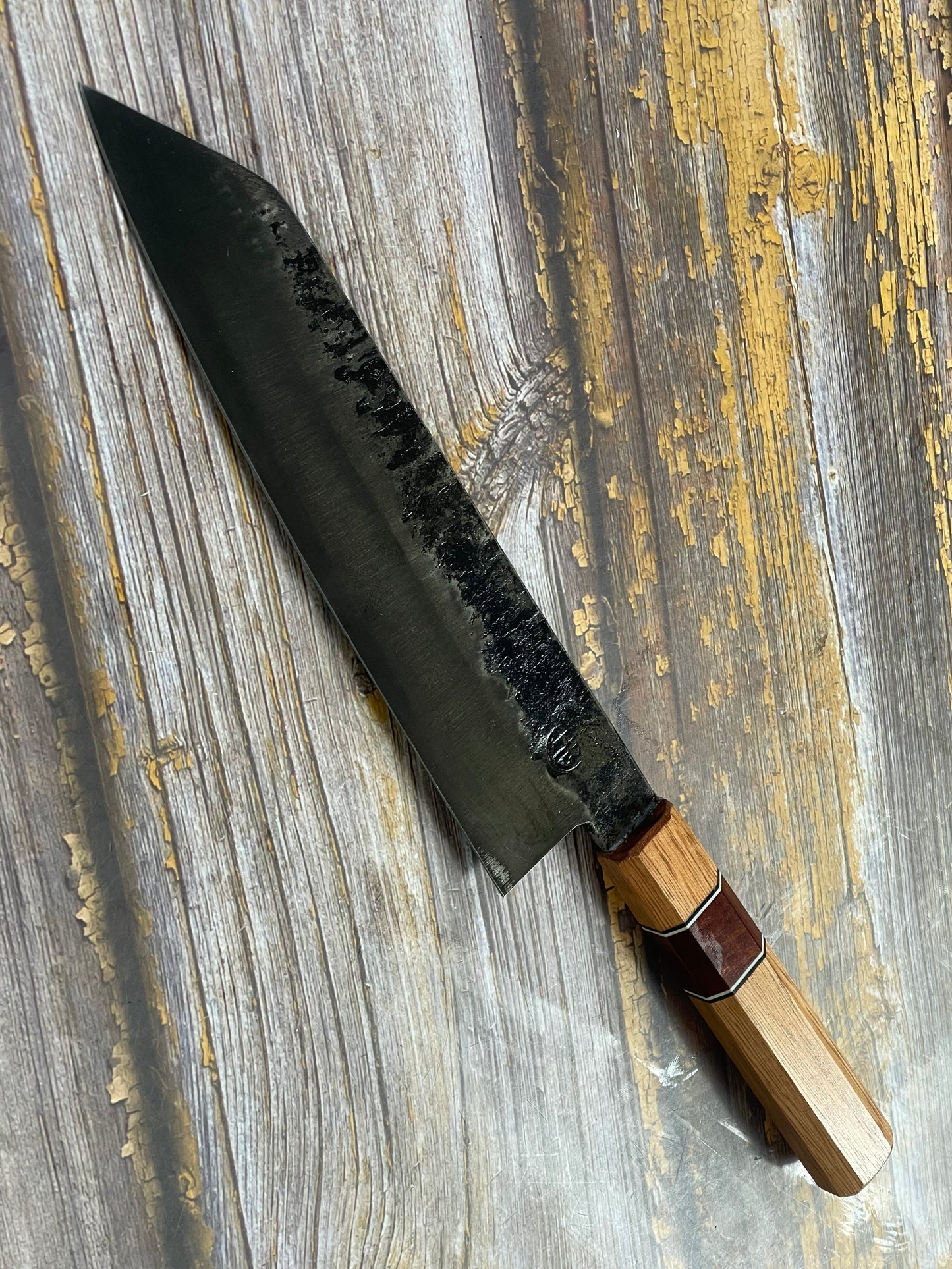 HG Blade Kiritsuke Knife 210mm Kurouchi Finish 1084 High Carbon Steel