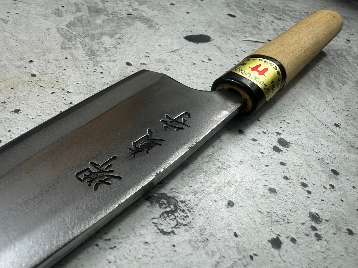 Vintage Sakai Sadamoru Deba Knife 150mm Carbon Steel 2346