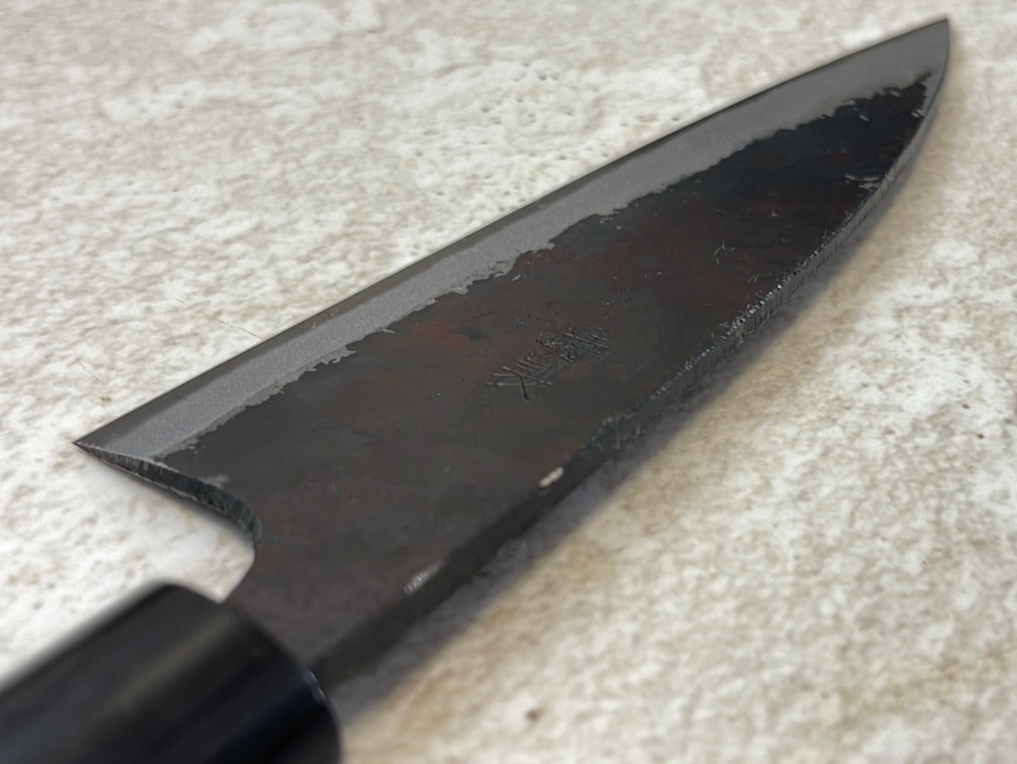 Tsunehisa Shirogami Kurochi Finish Ko-Bocho Knife 120mm - Made in Japan 🇯🇵