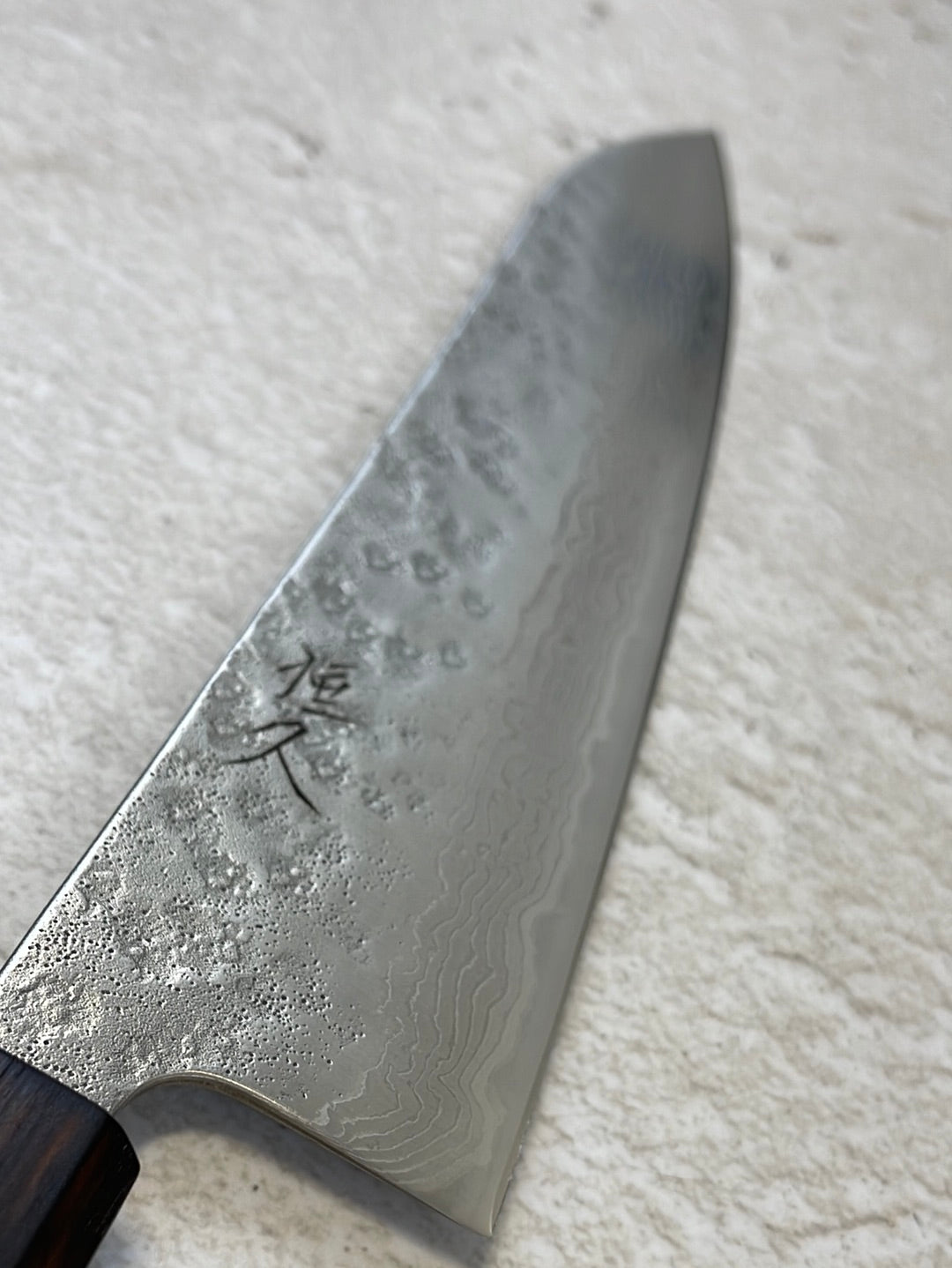 Tsunehisa 440c Damascus Nashiji Gyuto 210mm Oak Handle Made in Japan 🇯🇵