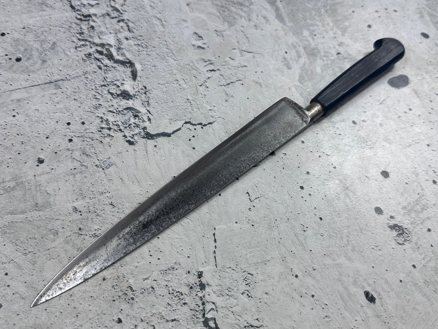 Vintage Sabatier Nogent Flexible Slicing Knife 200mm Carbon Steel 2187