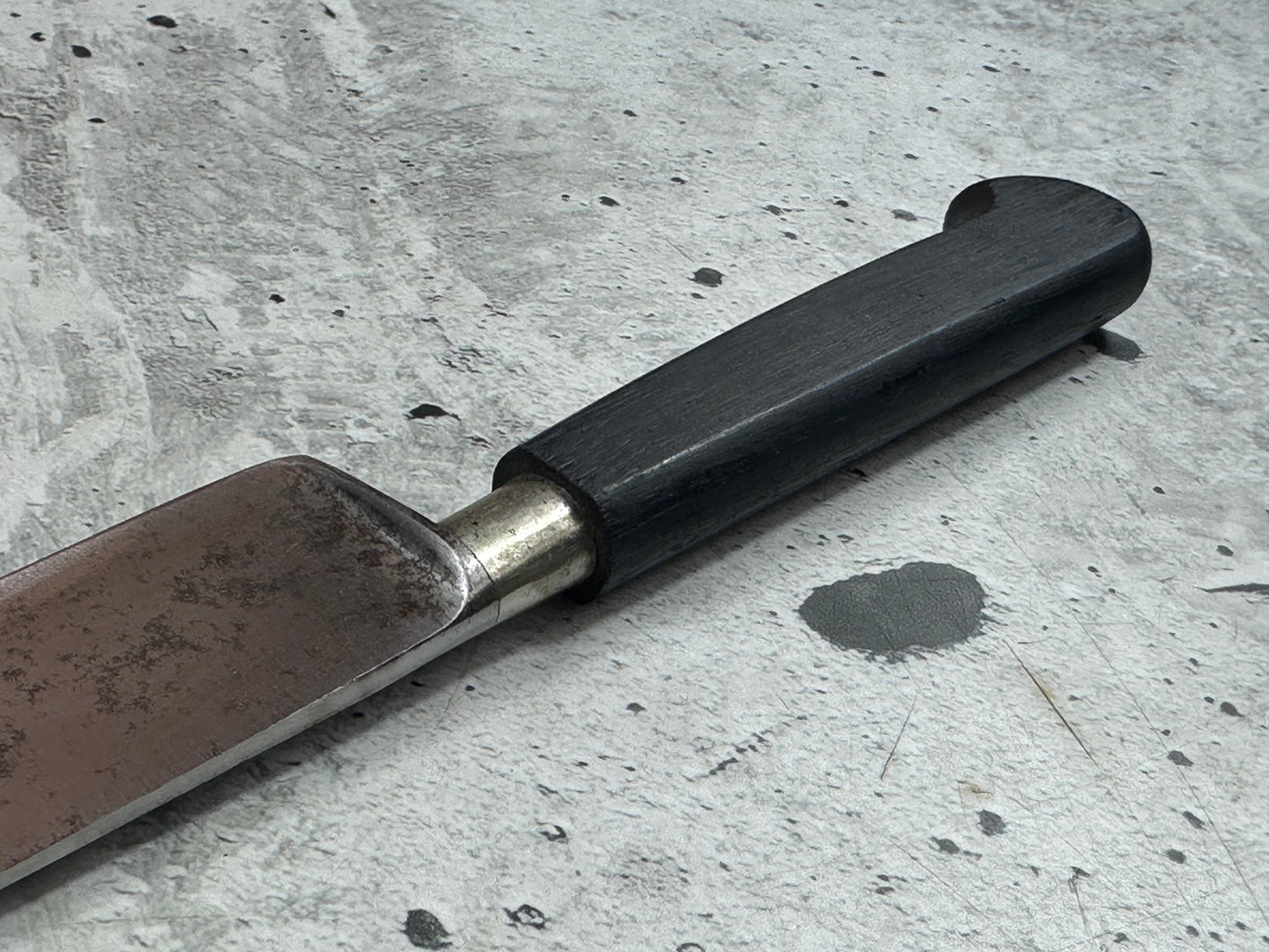 Vintage French Flexible fillet Knife 200mm Carbon Steel Wood Handle 2212