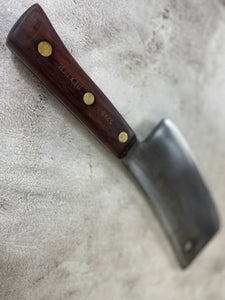 Vintage Dexter Butcher Cleaver Knife 220mm Carbon Steel Blade Made in USA 🇺🇸 1892