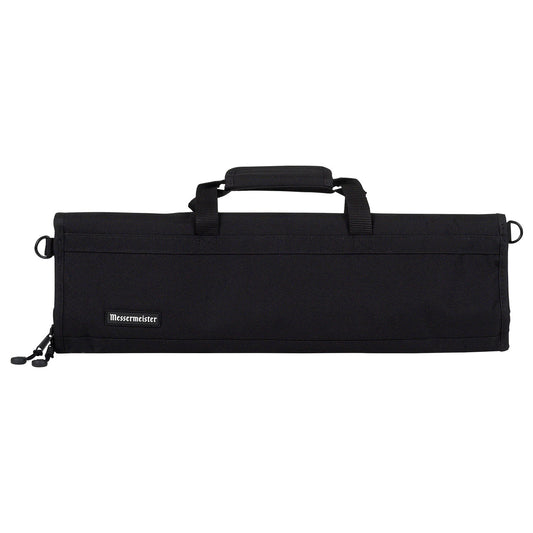 MESSERMEISTER Black Knife Roll 8 Pocket | Professional Chef Knife Bag