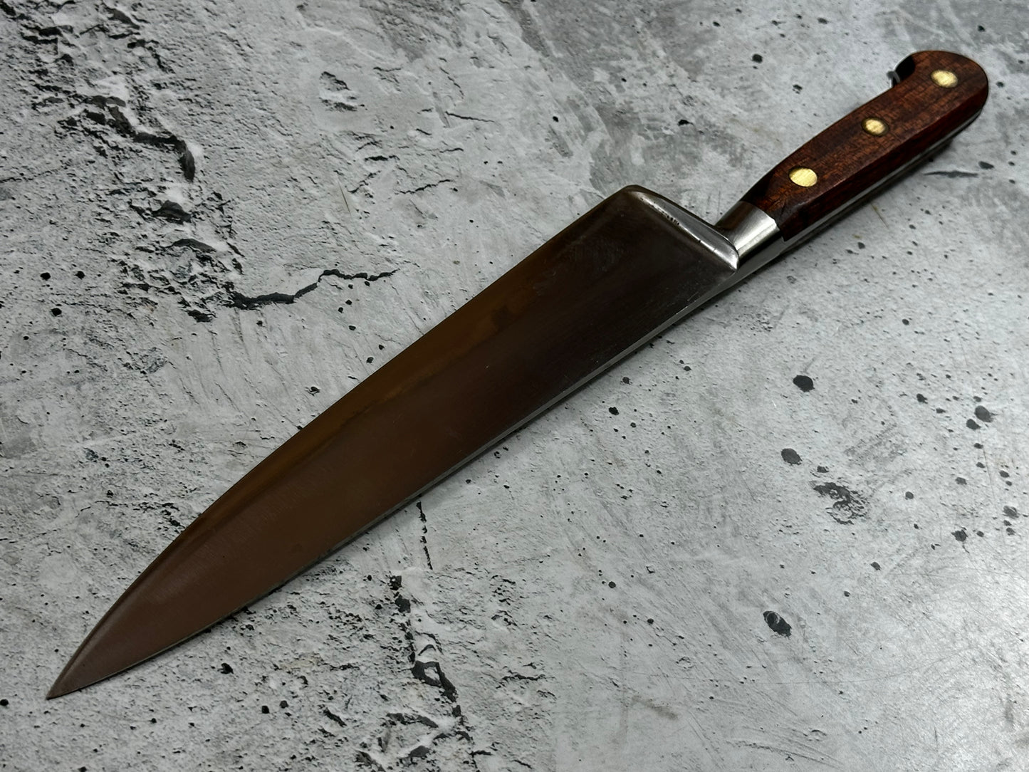 Vintage French Chef Knife 220mm High Carbon Steel Made in France 2035