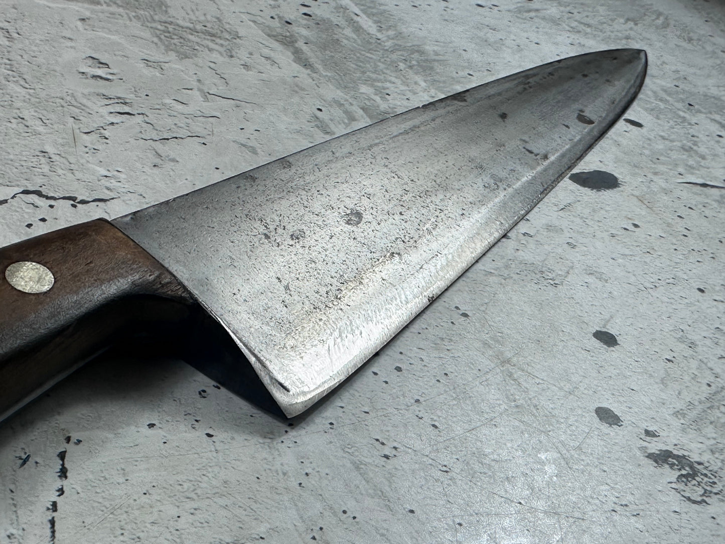 Vintage Gustav Emil Ern Chef Knife 310mm Carbon Steel Made in Germany 2111
