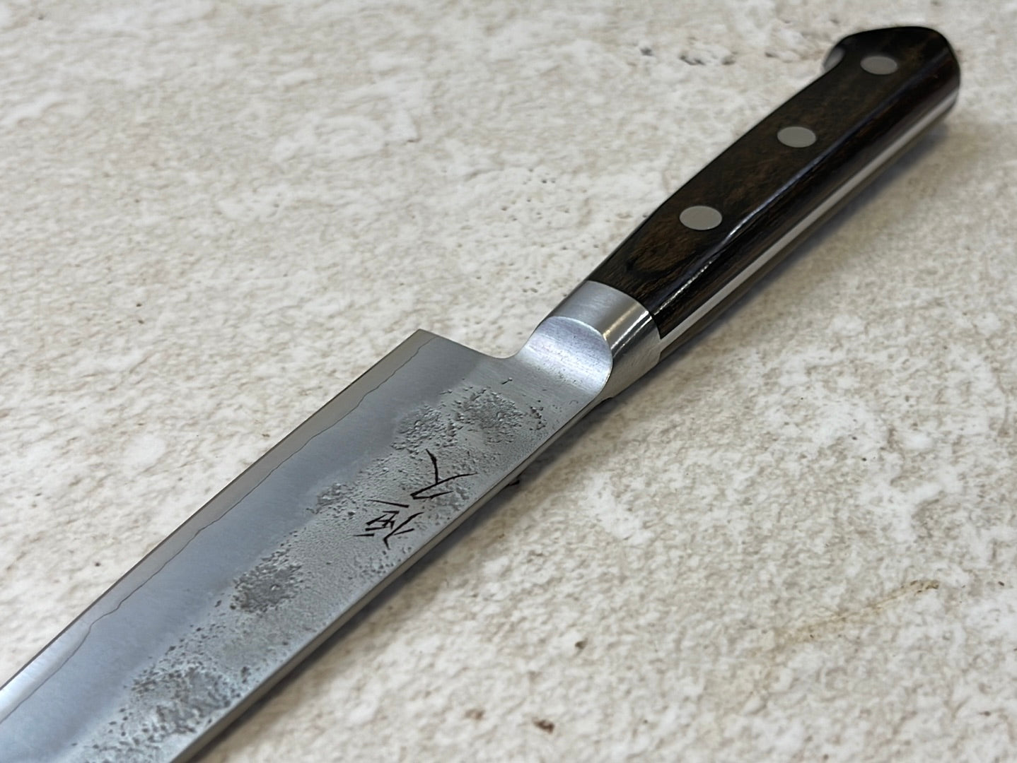 Tsunehisa G3 Nashiji Brown Petty 135mm - Made in Japan 🇯🇵 With Bolster