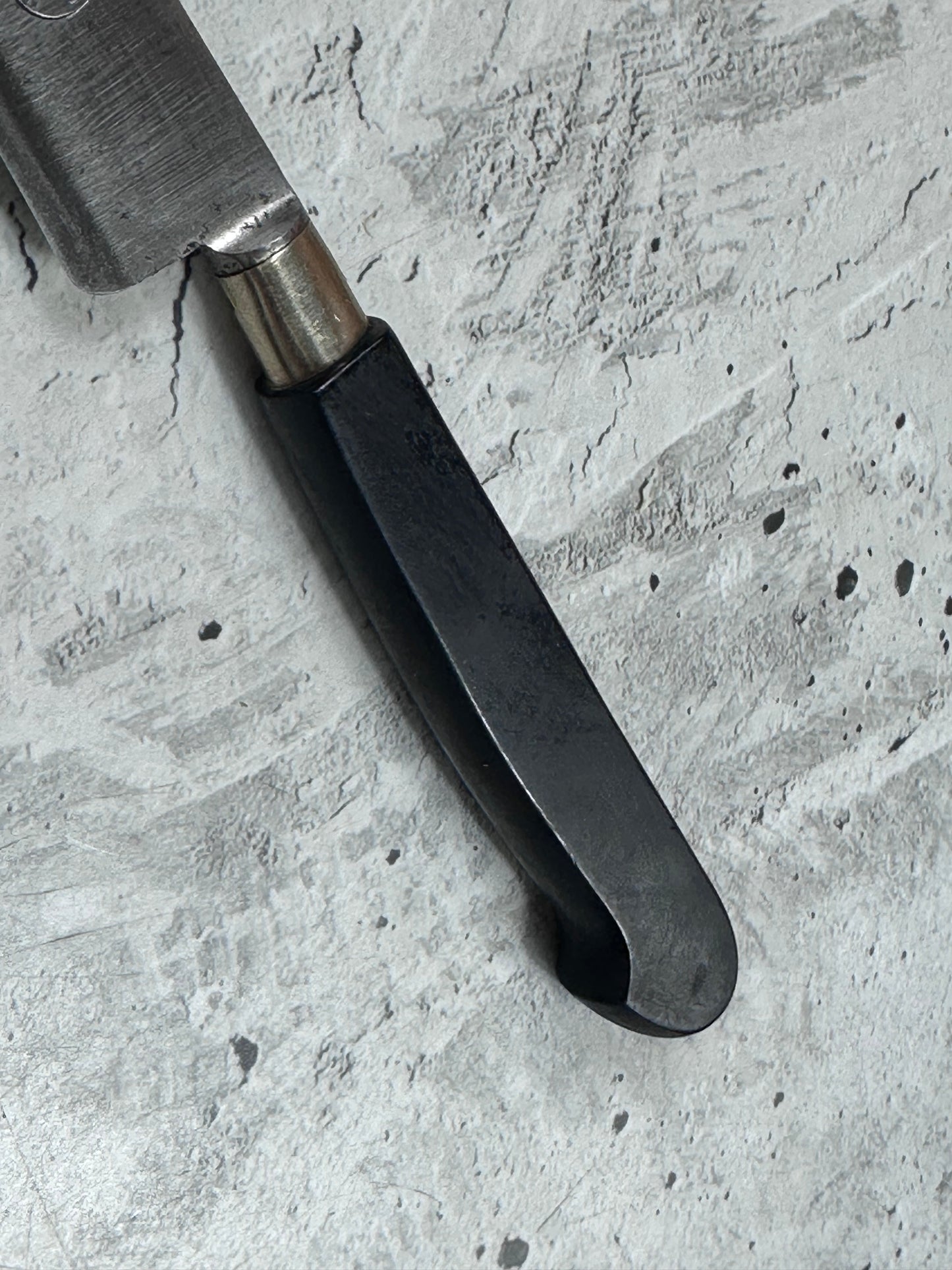 Vintage French Nogent Style Paring Knife 110mm Inox Steel POM Handle 2195