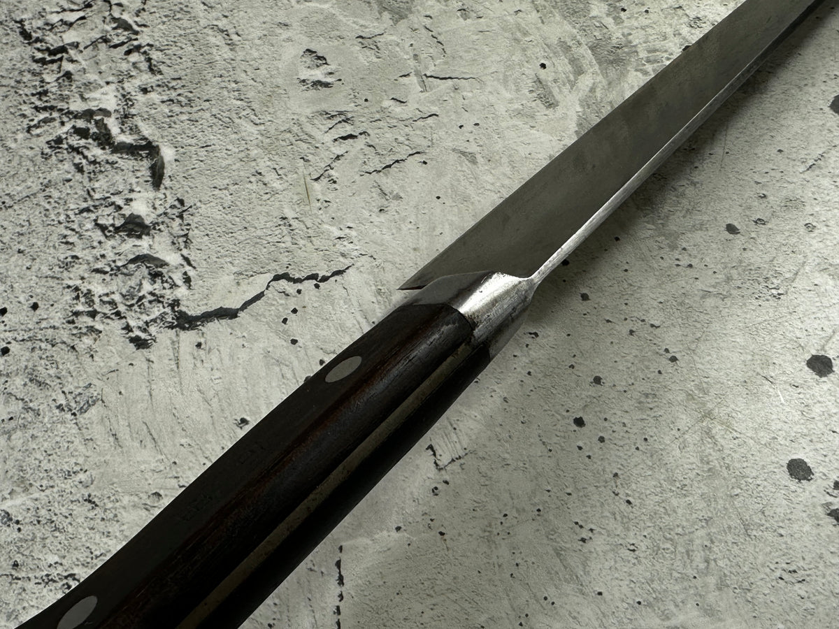 Vintage Masaaki Masateru Gyuto Knife 240mm Carbon Steel Western Wood Handle 2250