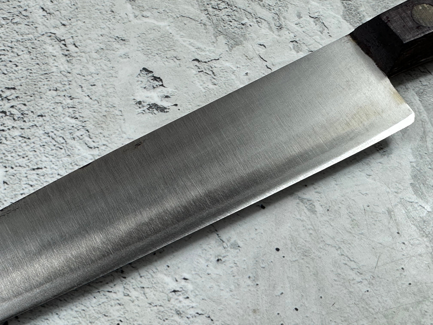 Vintage French Lacouture Slicing Knife 200mm Inox Steel Wood Handle 2190