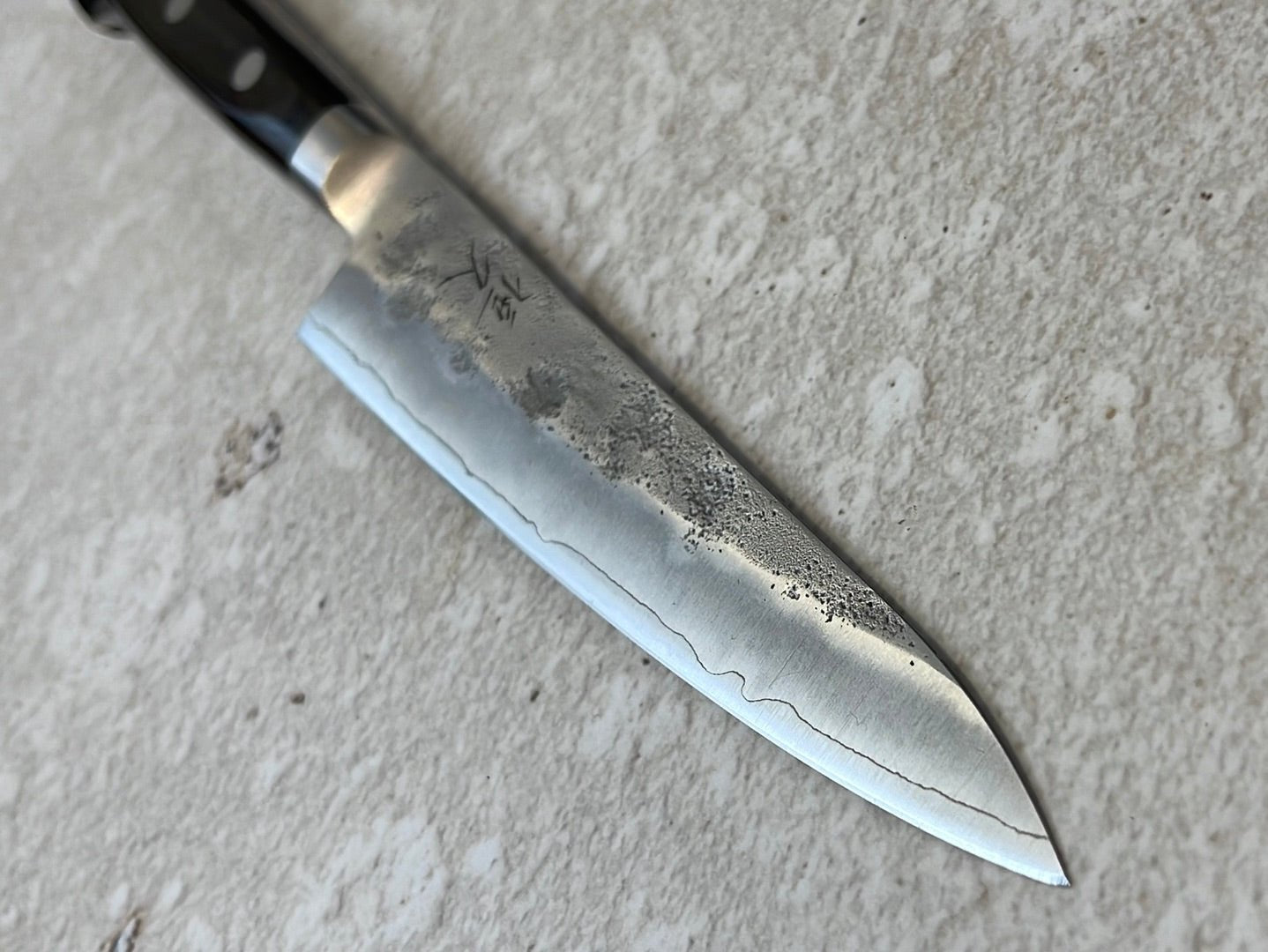 Tsunehisa G3 Nashiji Brown Petty 135mm - Made in Japan 🇯🇵 With Bolster