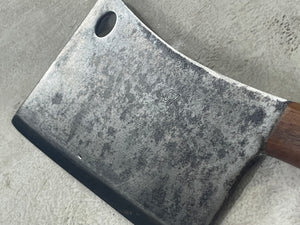 Vintage Butchers Foster Bros Cleaver Knife 180mm Made in USA 🇺🇸 Carbon Steel 1895