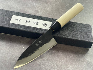 Murata Aogami Kurochi Finish Ko-Bocho Deba Knife 120mm - Made in Japan 🇯🇵