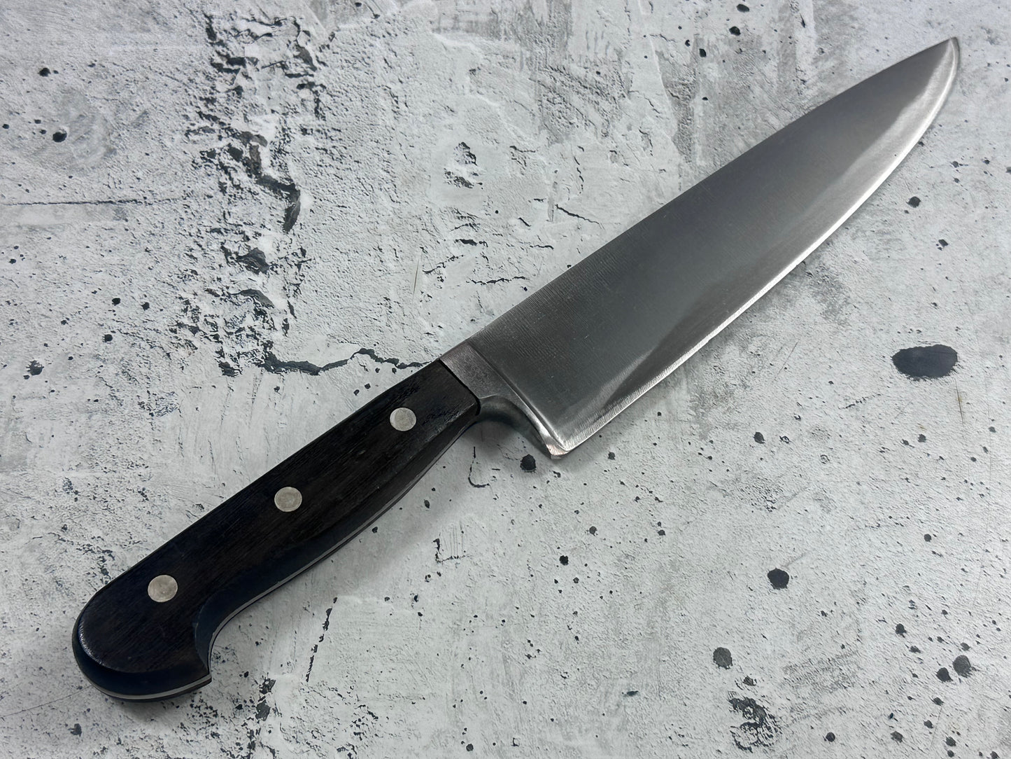 Vintage J. A. Henckels Friodur Chef Knife 210mm High Carbon Steel Made in Germany 2114