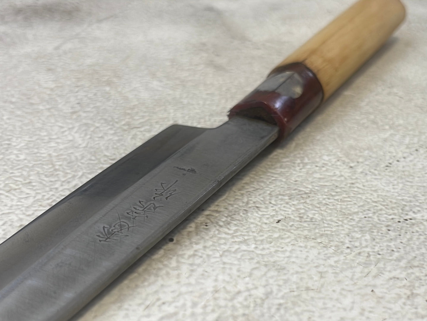 Vintage Japanese Yanagiba Knife 200mm Made in Japan 🇯🇵 Carbon Steel 1310