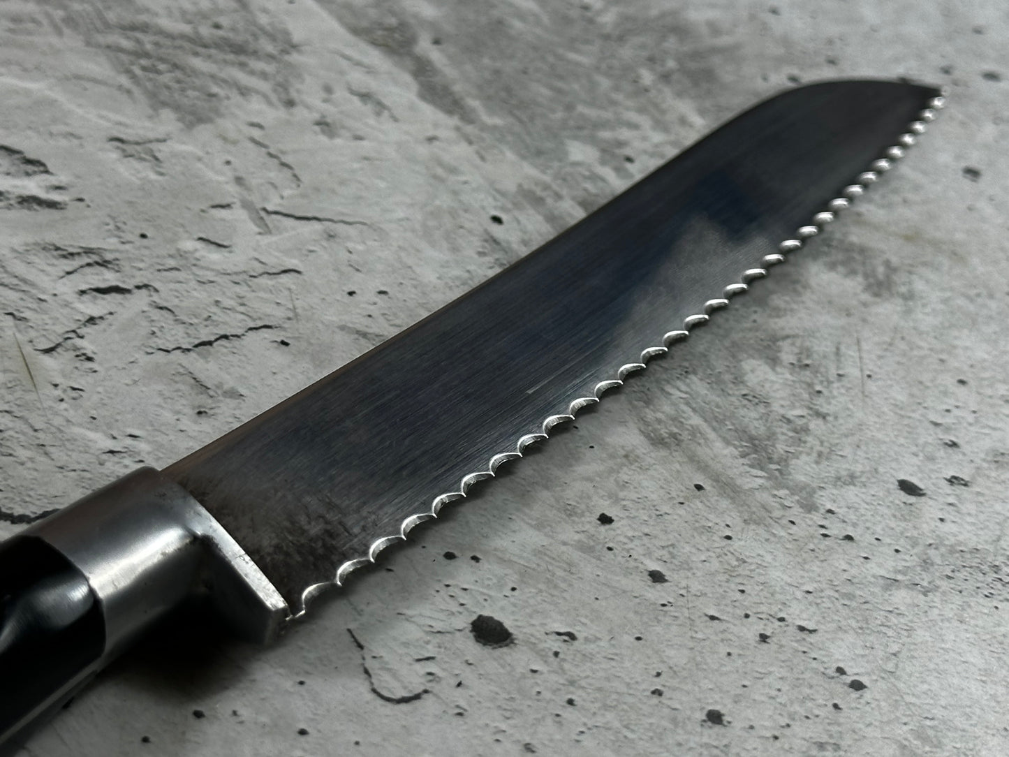Vintage Sabatier Bread Knife 200mm High Carbon Steel Made in France 🇫🇷 2040