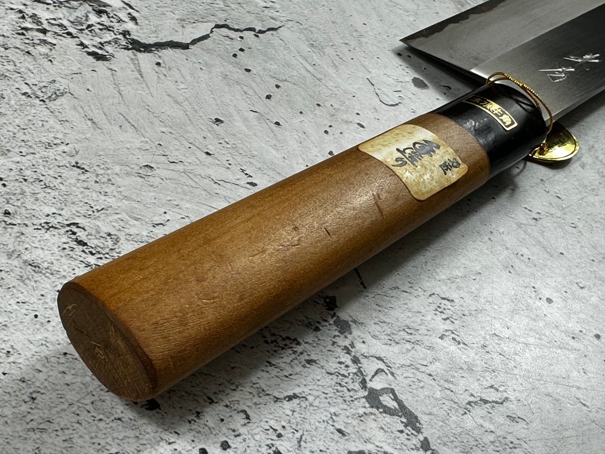 Vintage Kanehiko Hand-Forged Japanese Nakiri 170mm Carbon Steel Timber Handle 2286