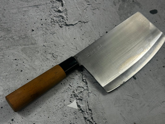 Vintage Munekage Saku Stainless Chinese Cleaver 180mm 2325