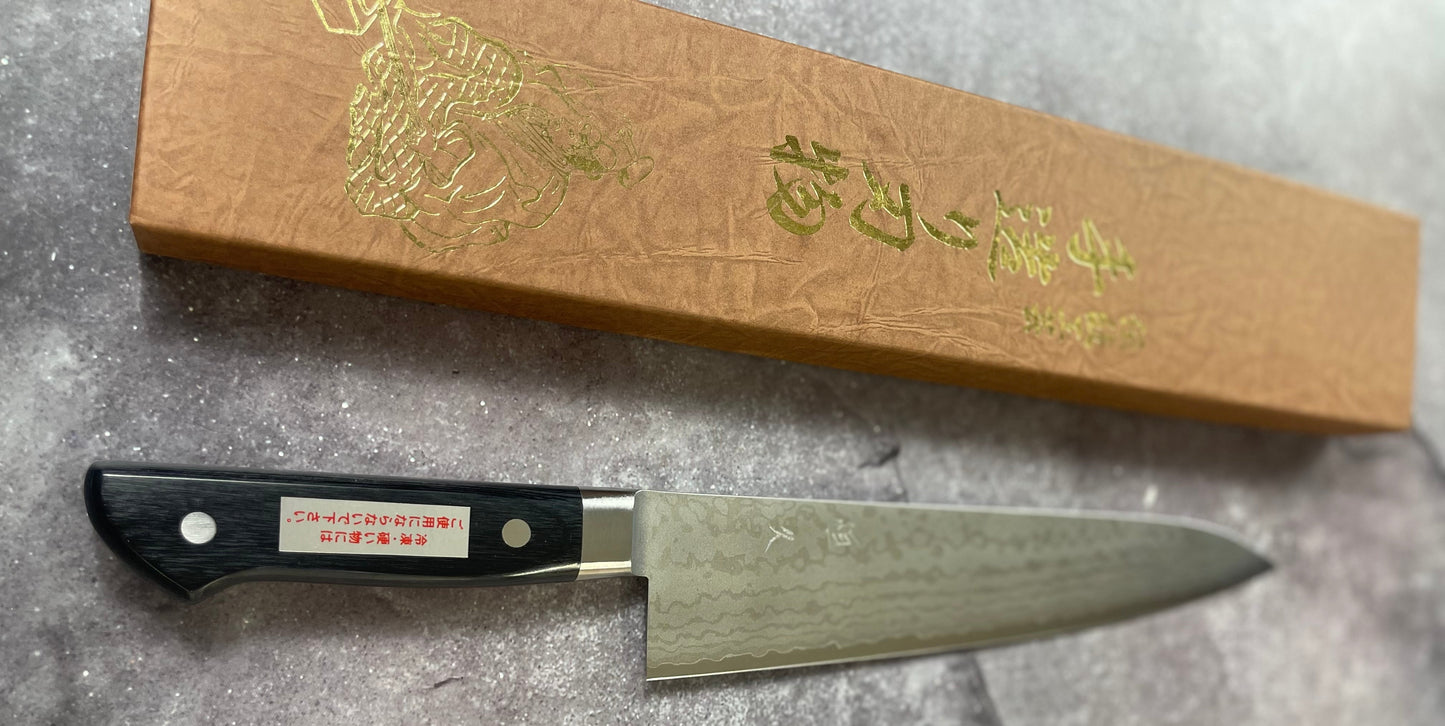 Tsunehisa VG-10 Damascus Gyuto 210mm Oak Handle Made in Japan 🇯🇵