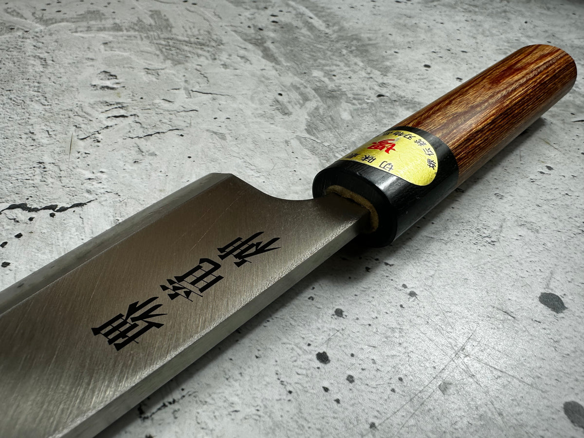 Vintage Sakai Ryujin Funayuki Knife 150mm High-Carbon Steel Wood Handle 2263
