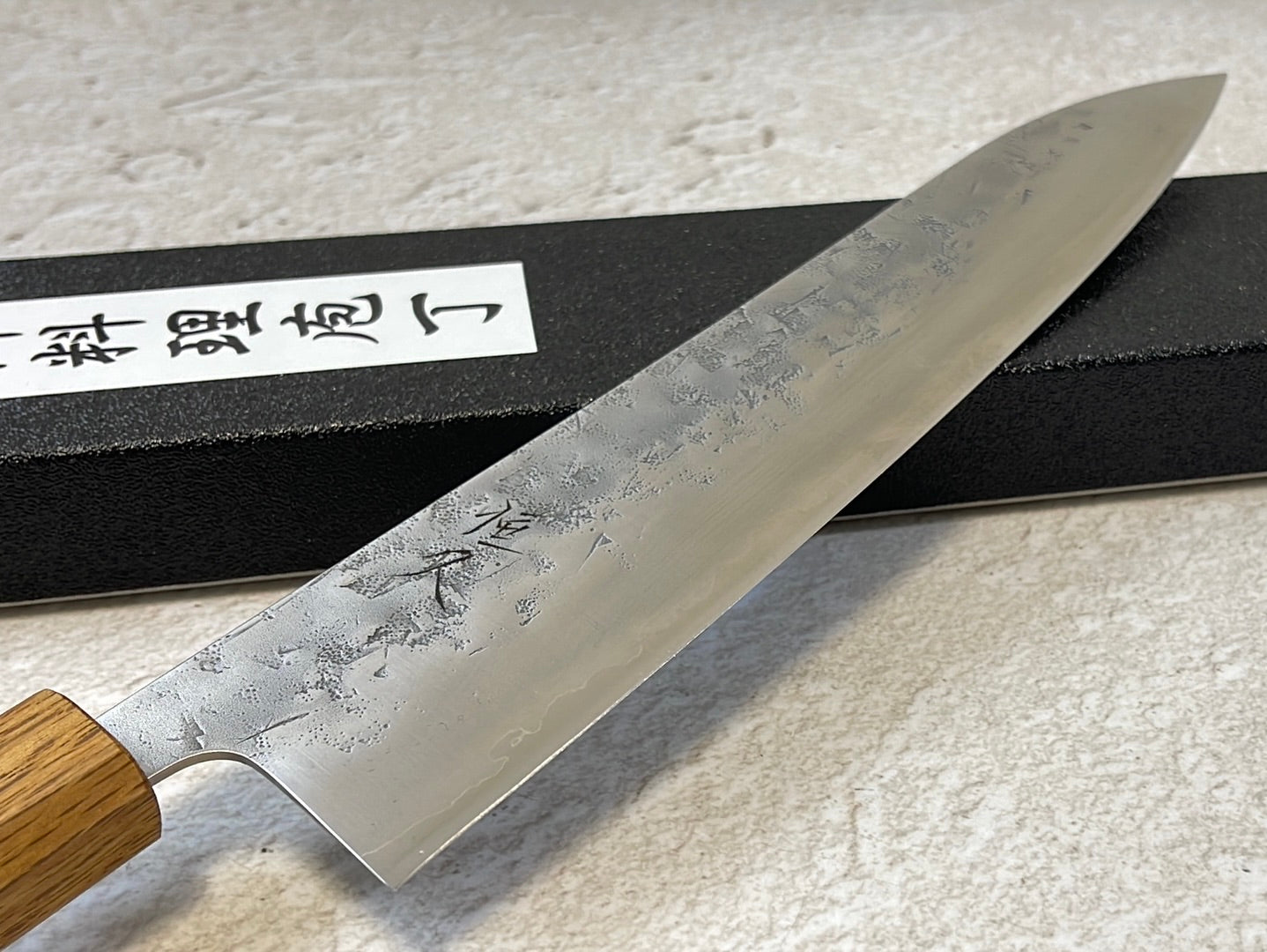 Tsunehisa SLD Washiji KOY Gyuto Knife 240mm - Made in Japan 🇯🇵 Oak Yaki Handle