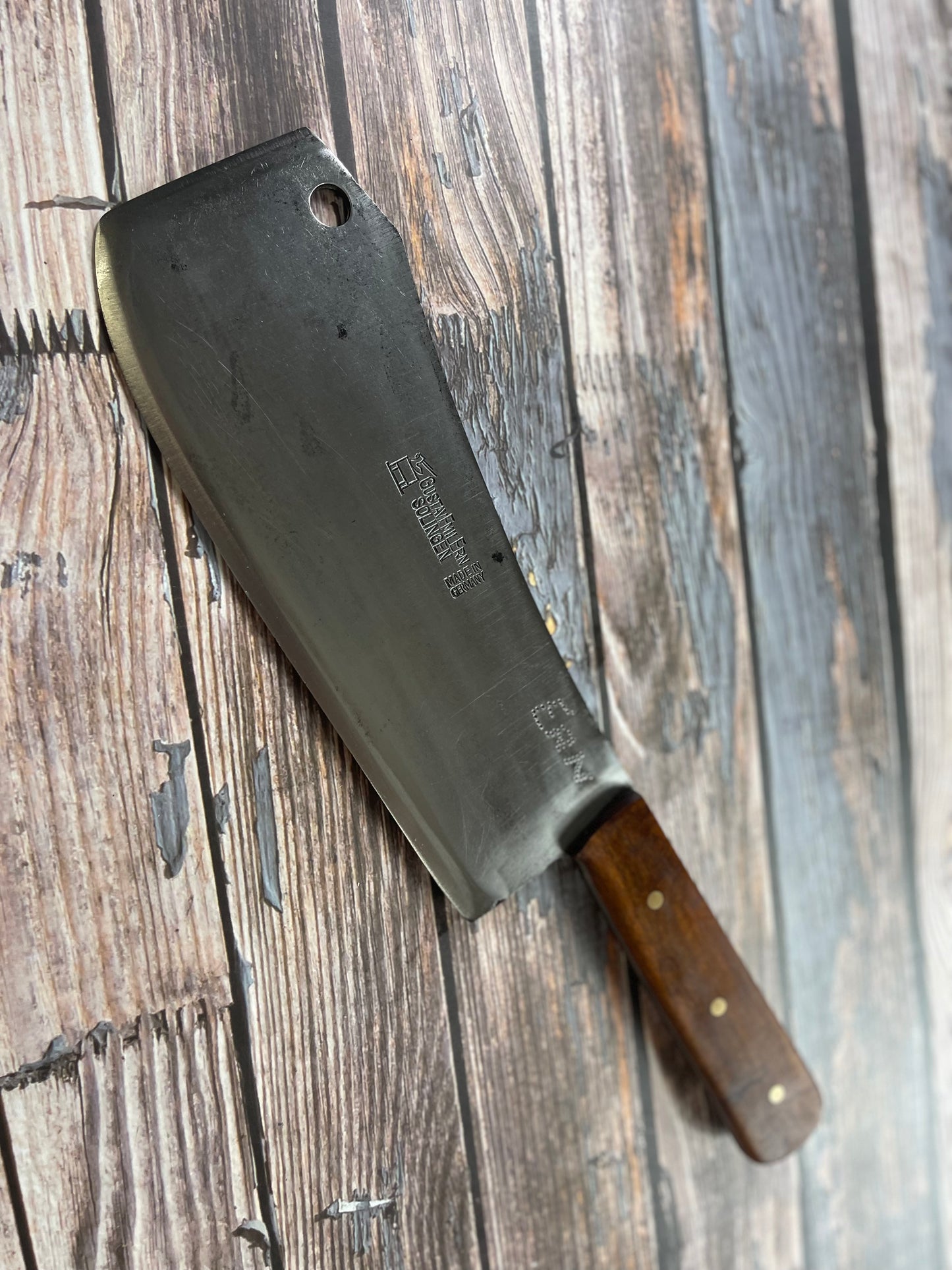 Premium Vintage Gustav Emil Ern Butcher Cleaver Knife 250mm Carbon Steel 🇩🇪