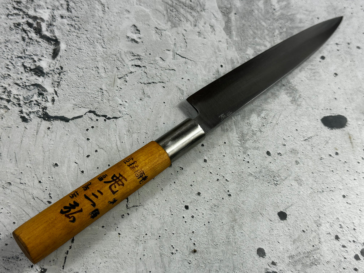 Vintage Minamoto Masahiro Yanagiba Knife 160mm Carbon Steel Magnolia Wood Handle  2255
