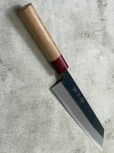 Muneishi Aogami 2 Iron Clad Kiritsuke 180mm Kurouchi Finish