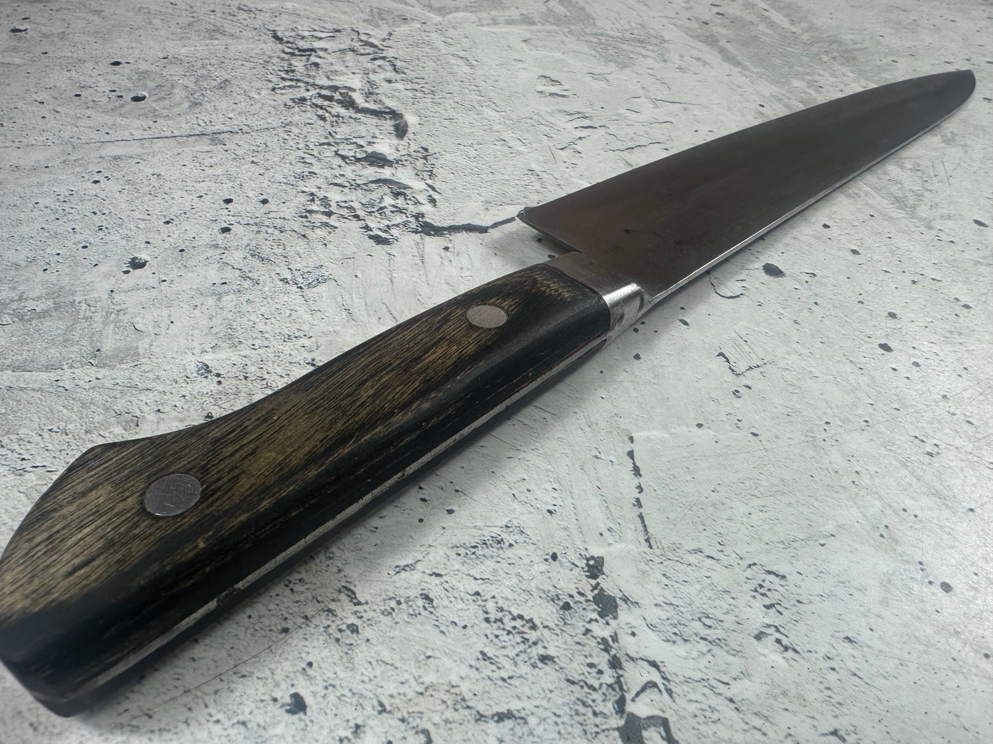 Vintage Japanese Gyuto Knife 210mm Carbon Steel  Made in Japan 2016