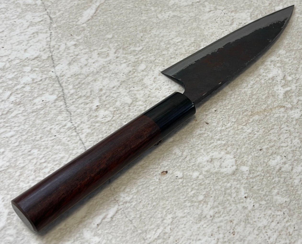 Tsunehisa Shirogami Kurochi Finish Ko-Bocho Knife 120mm - Made in Japan 🇯🇵