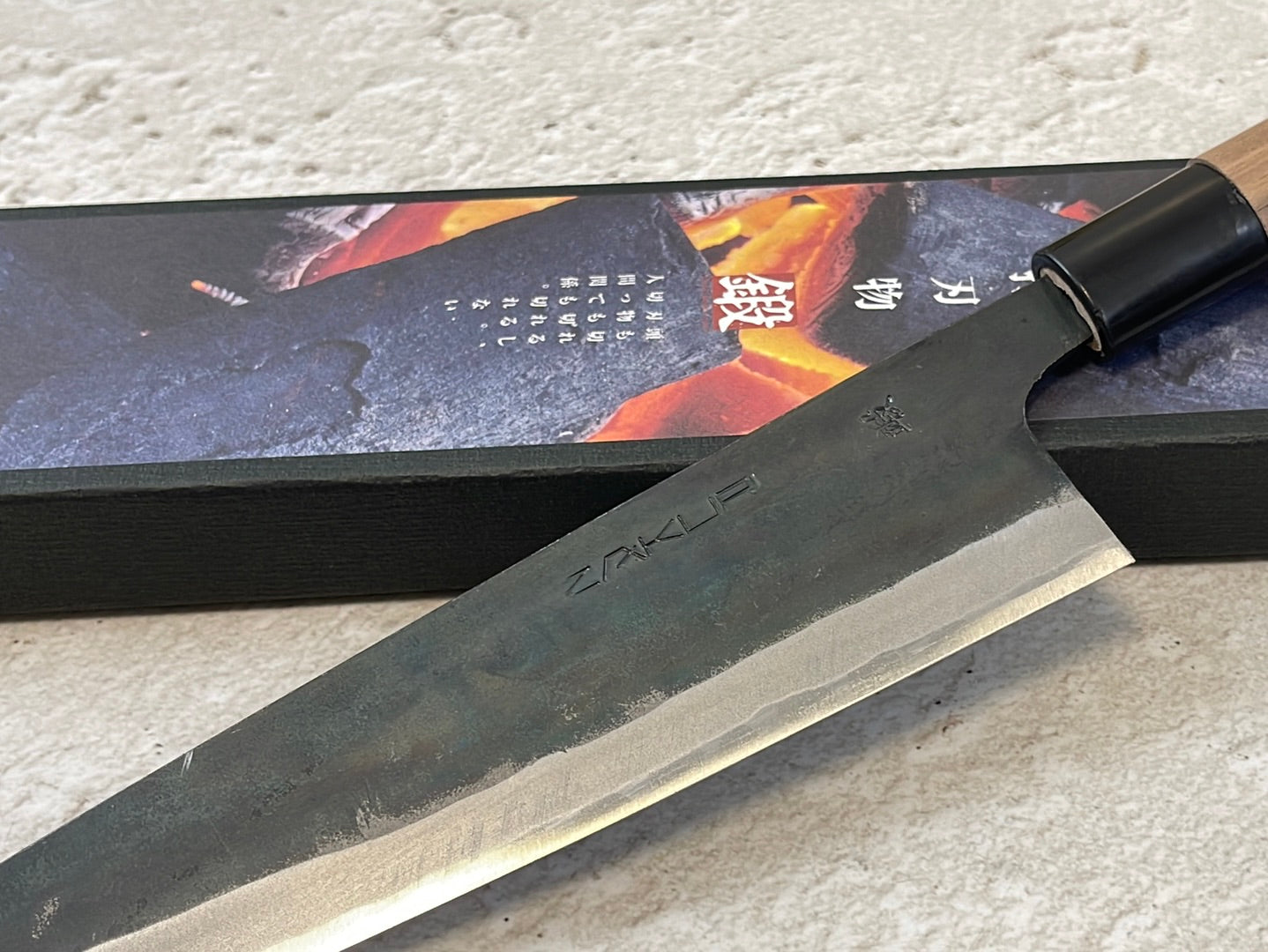 Zakuri Aokami Steel Kuro Gyuto Knife 210mm - Made in  Tosa🇯🇵 Japan