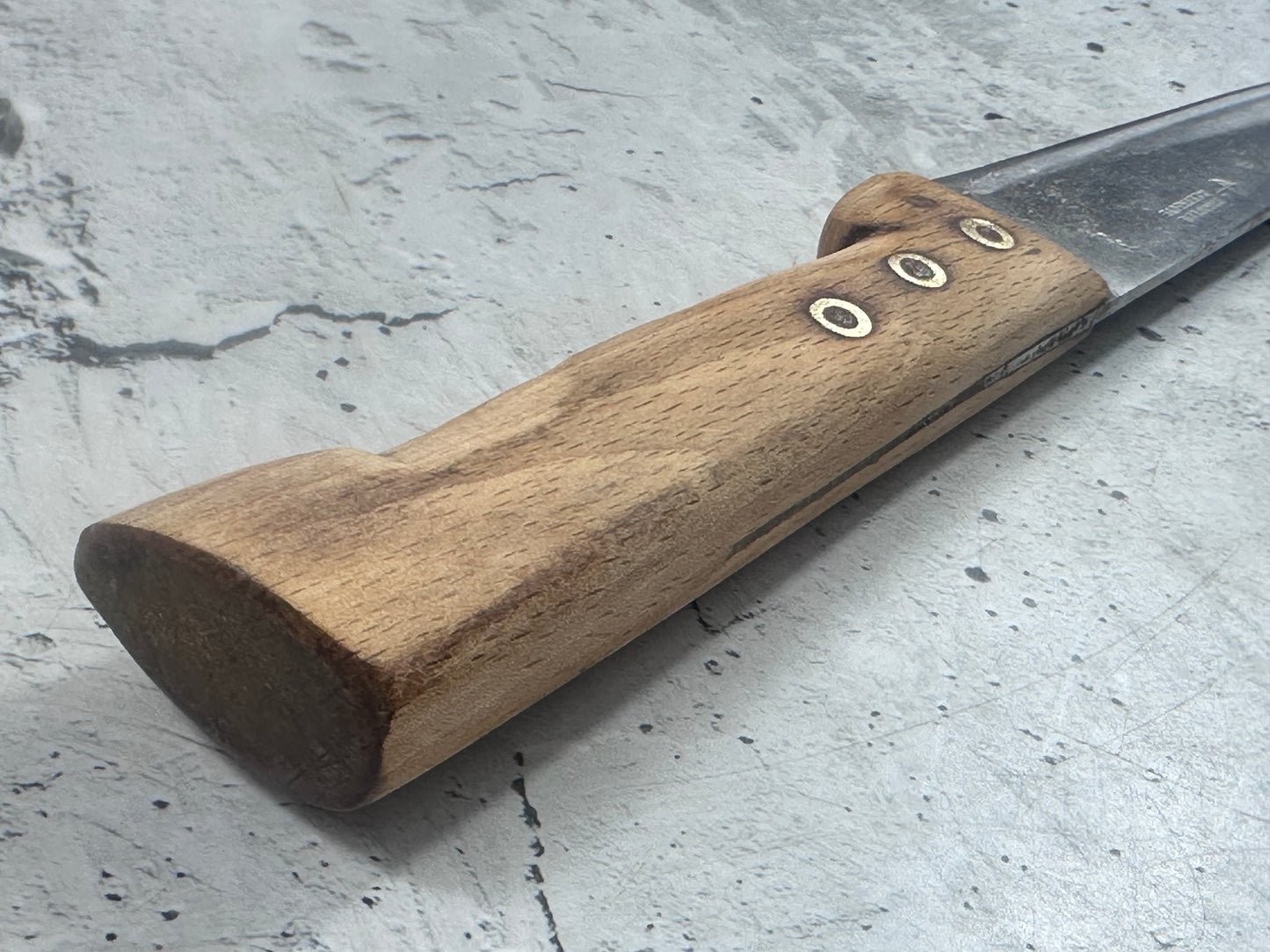 Vintage French Nogent Butcher Knife 140mm Carbon Steel 2169