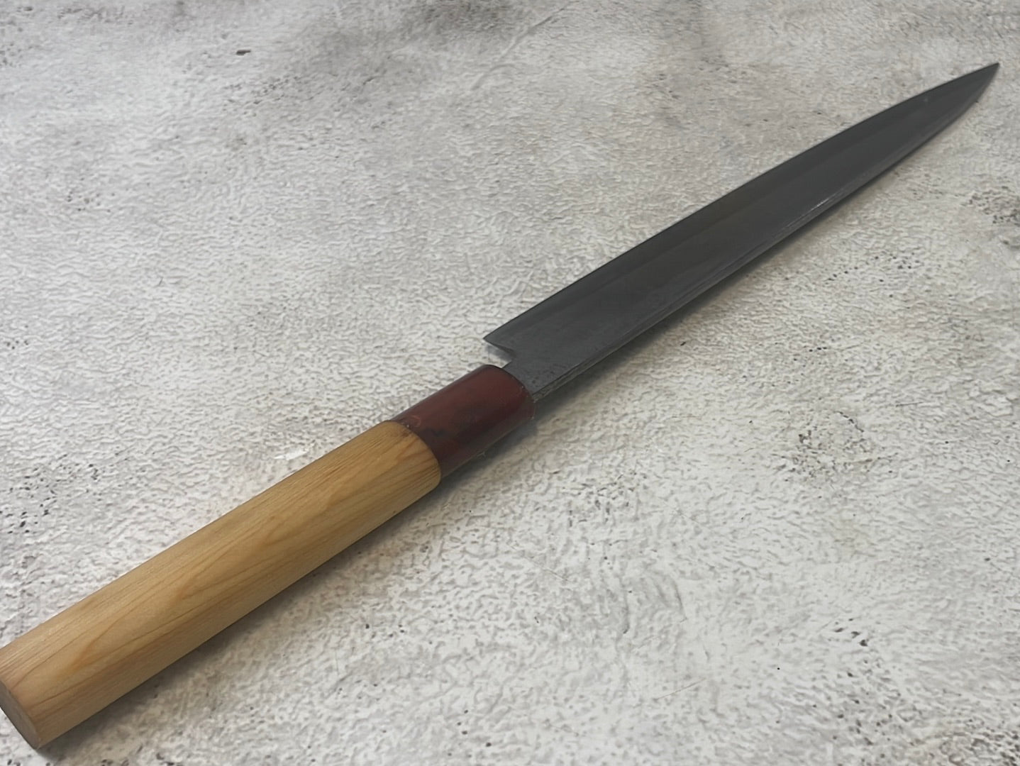 Vintage Japanese Yanagiba Knife 200mm Made in Japan 🇯🇵 Carbon Steel 1310