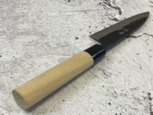 Load image into Gallery viewer, Murata Aogami Kurochi Finish Ko-Bocho Deba Knife 105mm - Made in Japan 🇯🇵