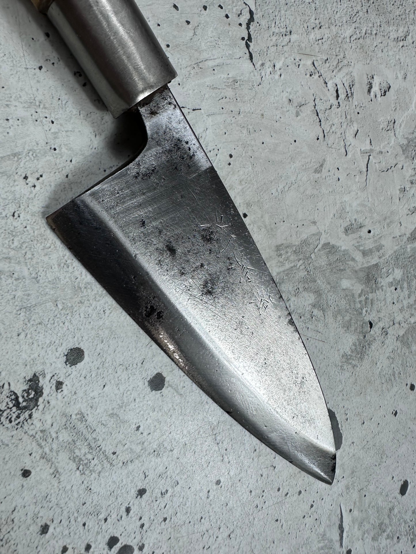 Vintage Sakai Soichi Deba Knife 160mm Carbon Steel 2143