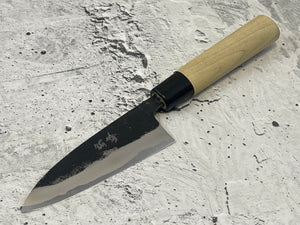 Murata Aogami Kurochi Finish Ko-Bocho Deba Knife 105mm - Made in Japan 🇯🇵