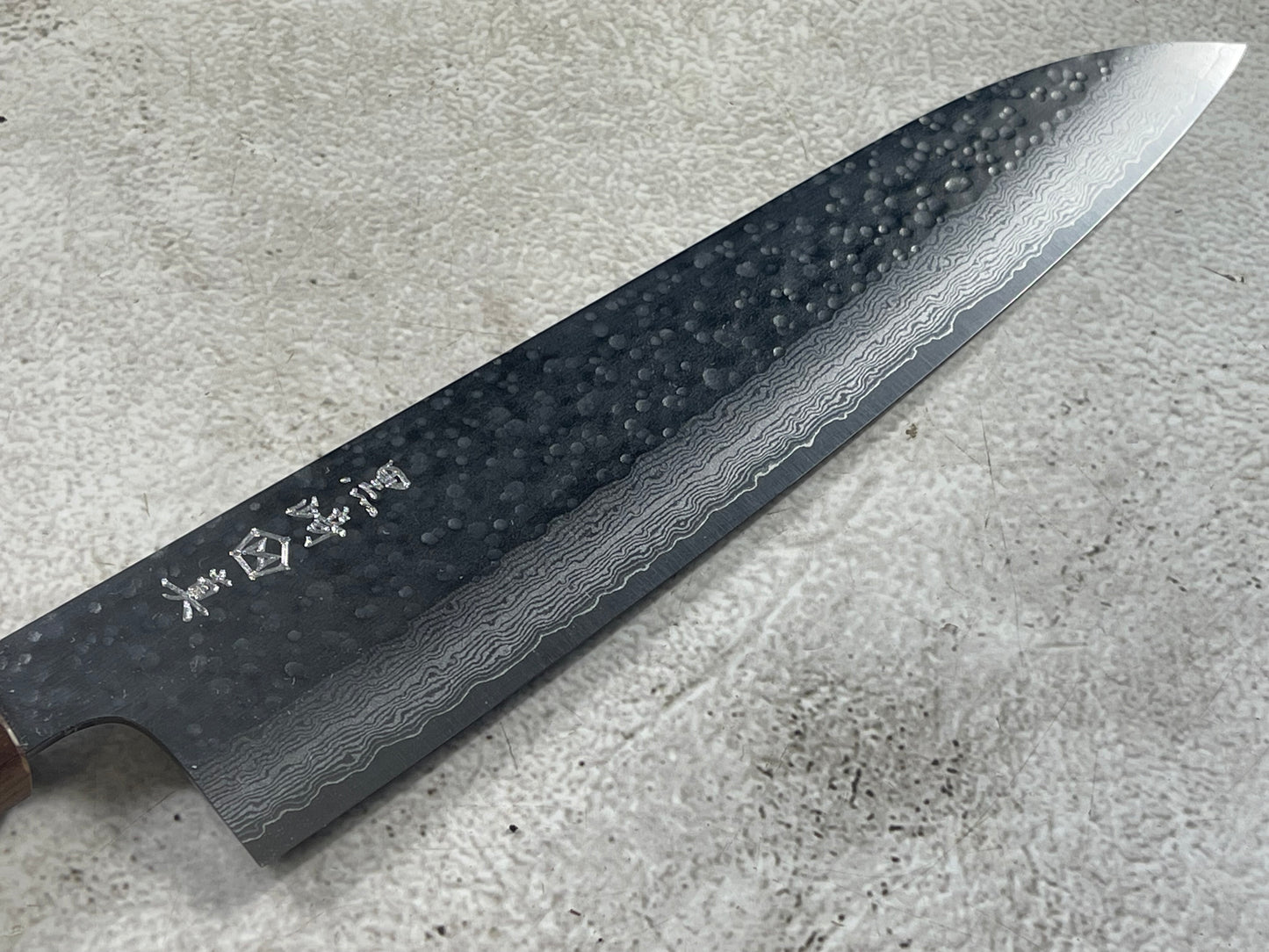 Makoto Kurosaki Damascus Tsuchime Gyuto 210mm